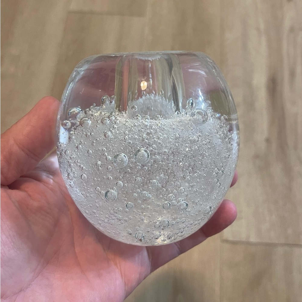 Glass Candle Holder